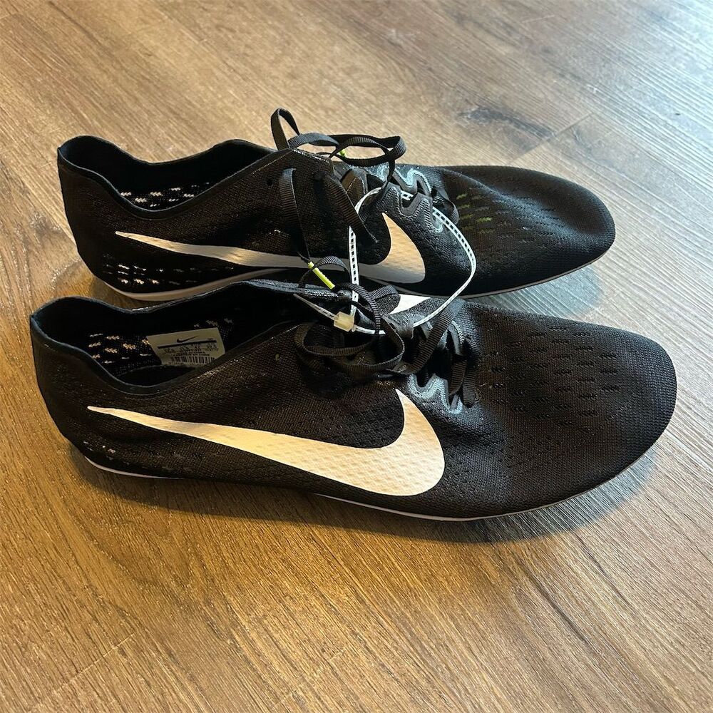 Nike Men's Zoom Victory 3 Track Spikes Black/White Size 12.5